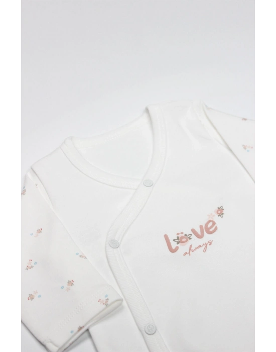 Bistyle Grow İn Lowe Kravuze Body 17106 Pembe Ekru