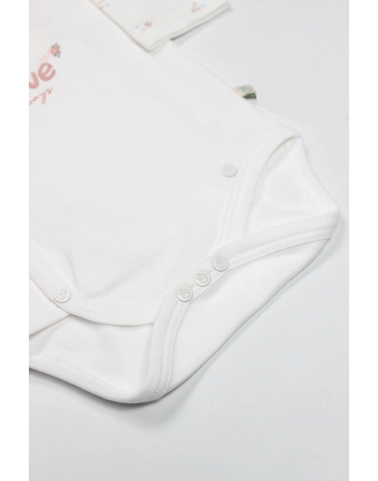 Bistyle Grow İn Lowe Kravuze Body 17106 Pembe Ekru