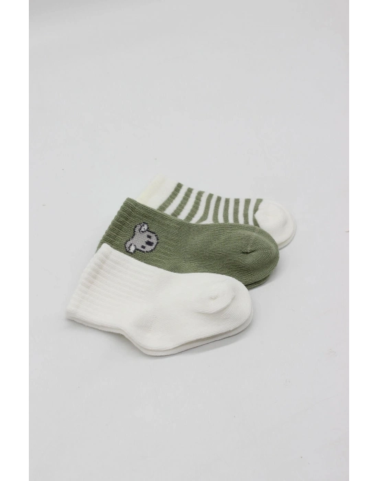 Bistyle Koala Boy 3lü Penye Soket Çorap 10133 Ekru