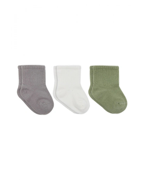 Bistyle Koala Boy 3lü Penye Soket Çorap 10133 Gri