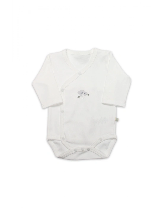 Bistyle Kruvaze Body Uzun Kol Lıttle Koala 17113 Gri