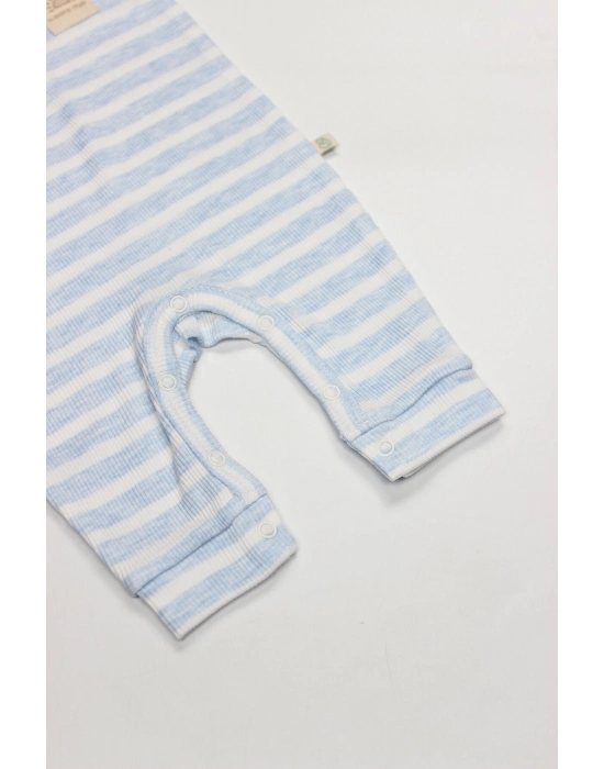 Bistyle Line Colors Yarım Kol Patiksiz Tulum 15126 Mavi