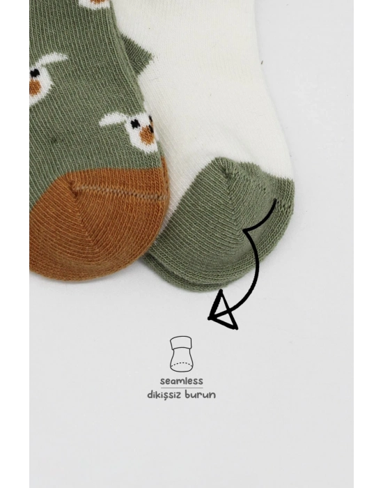 Bistyle Love Dog Penye Soket Çorap 2Li BS10118 Nil