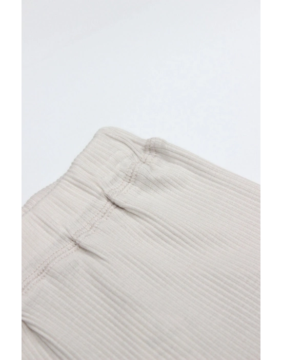 Bistyle Modal Flying Balloons Patikli Pantolon BS16122 Bej