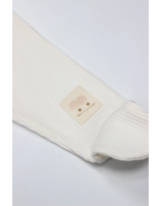 Bistyle Modal Flying Balloons Patikli Pantolon BS16122 Ekru