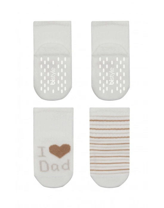 Bistyle Mom Dad Penye Kaymaz Soket Çorap 2li 10147 Çember Dad