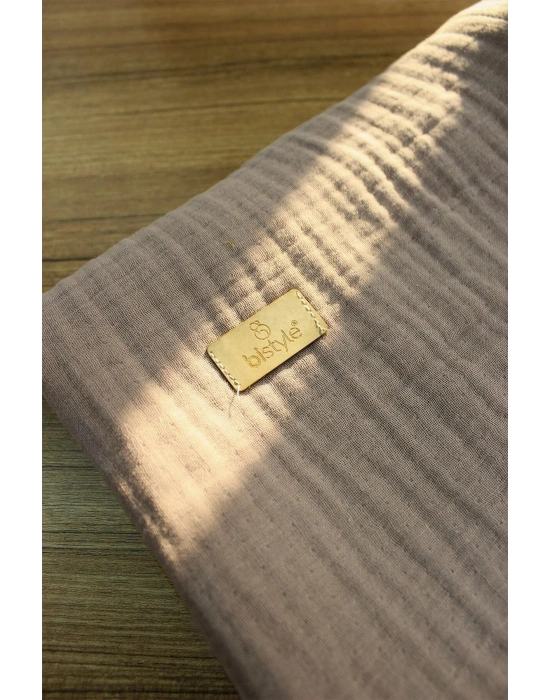 Bistyle Müslin Battaniye 120x120 Cm 70101 Bej