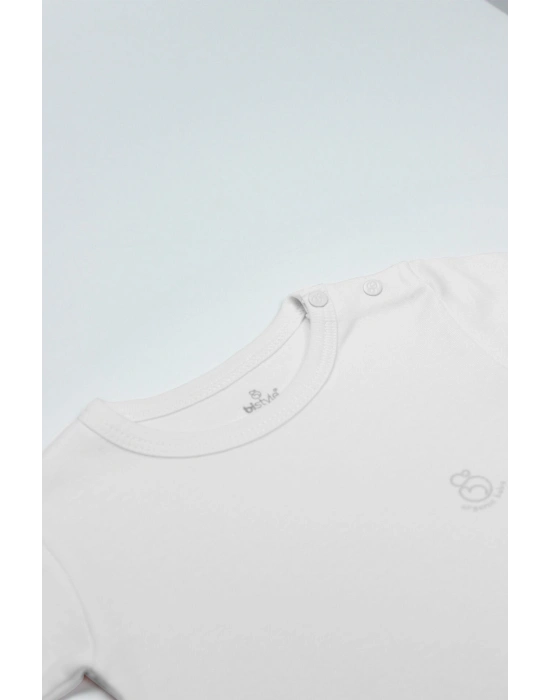 Bistyle Natural Basic Style Uzun Kol Body 17104 Beyaz