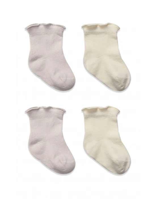 Bistyle Overlok Style Penye Soket Çorap 2li 10153 Taş