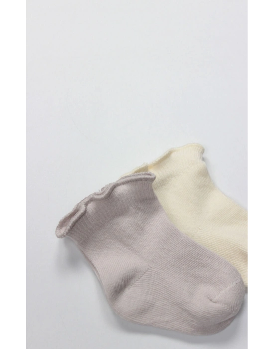 Bistyle Overlok Style Penye Soket Çorap 2li 10153 Taş