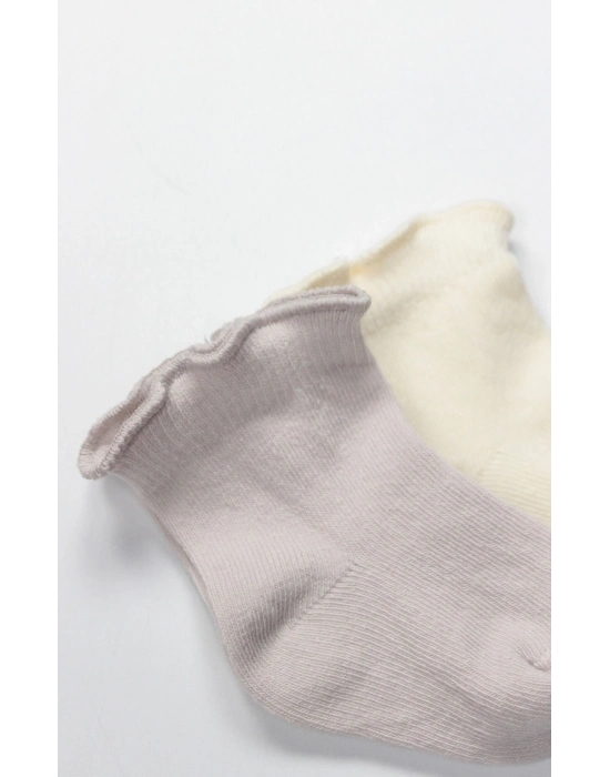 Bistyle Overlok Style Penye Soket Çorap 2li 10153 Taş