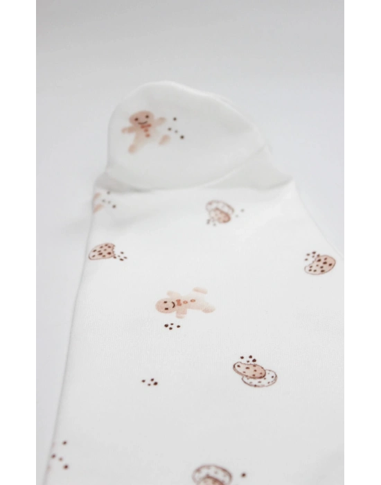 Bistyle Patikli Alt Cookies Make Happy 16144 Ekru