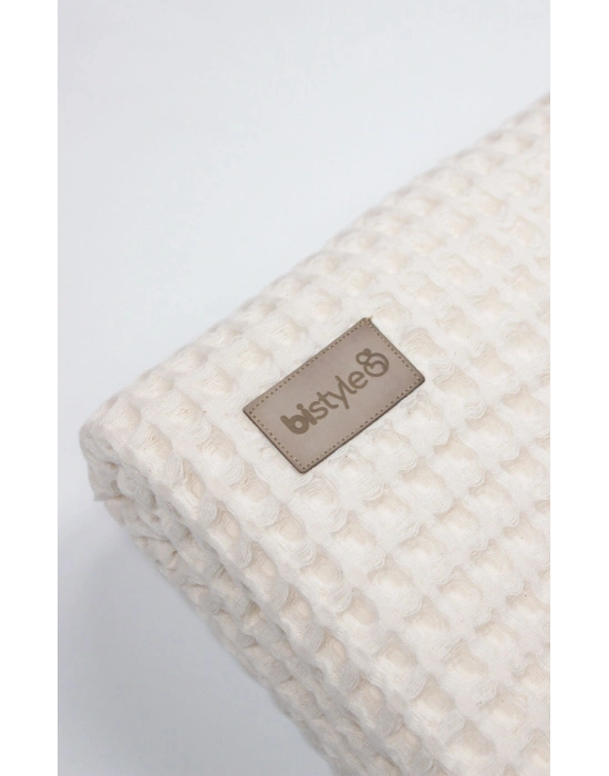 Bistyle Style Baby Pike Battaniye 110x110 70149 Ekru