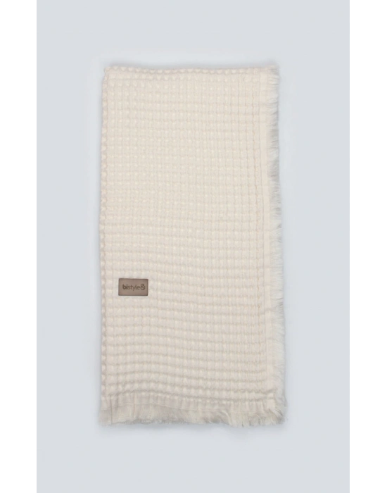 Bistyle Style Baby Pike Battaniye 110x110 70149 Ekru