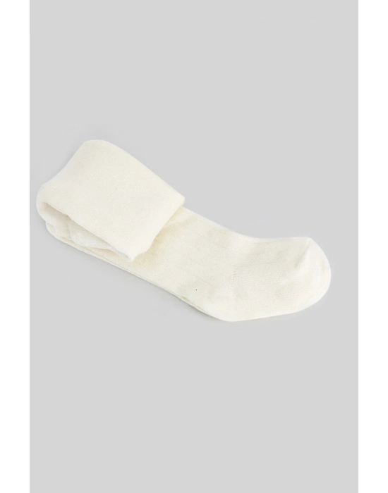 Bistyle Tekli Düz Külotlu Çorap 50104 Ekru