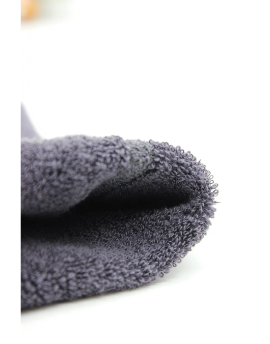 Bistyle Tekli Puan Kaymaz Havlu Külotlu Çorap BS50502 Antrasit