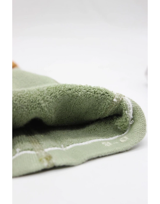 Bistyle Tekli Puan Kaymaz Havlu Külotlu Çorap BS50502 Nil