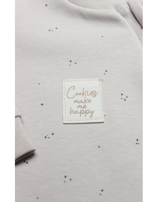 Bistyle Tulum Patiksiz Cookies Make Happy 15127 Ekru