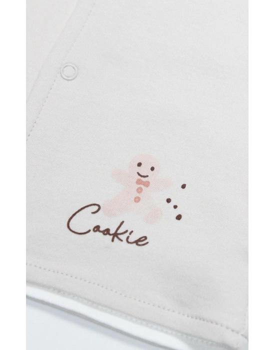 Bistyle Yelek Çift Taraflı Cookies Make Happy 18111 Ekru