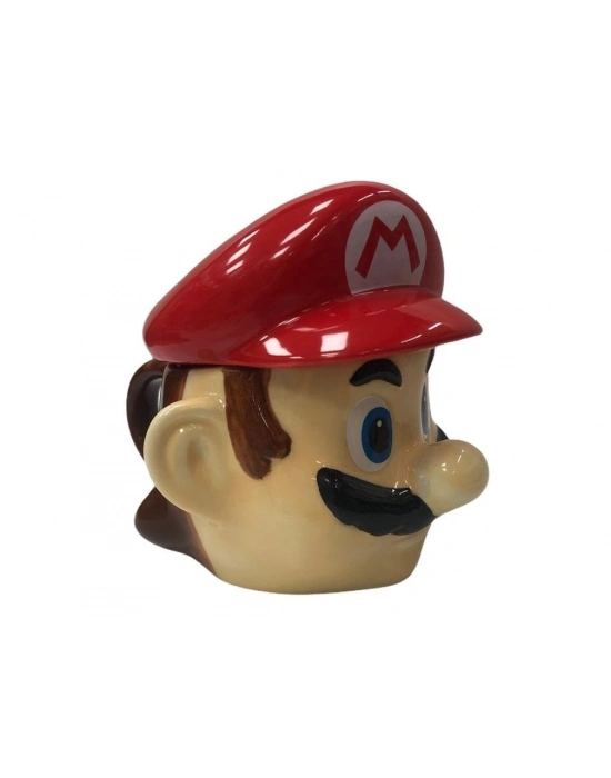 Bıyıklı Adam Tasarımlı Seramik Kapaklı Kupa Bardak