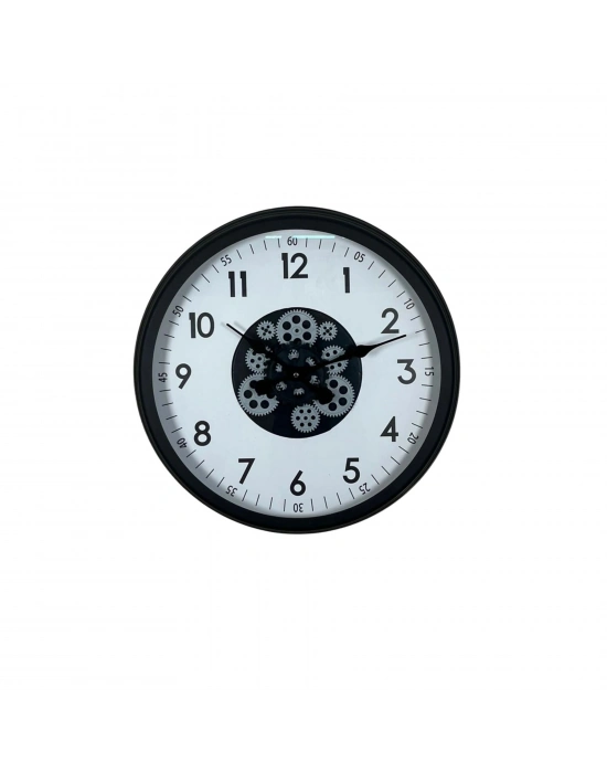 ® Black Motion 60 Cm Çarklı Duvar Saati