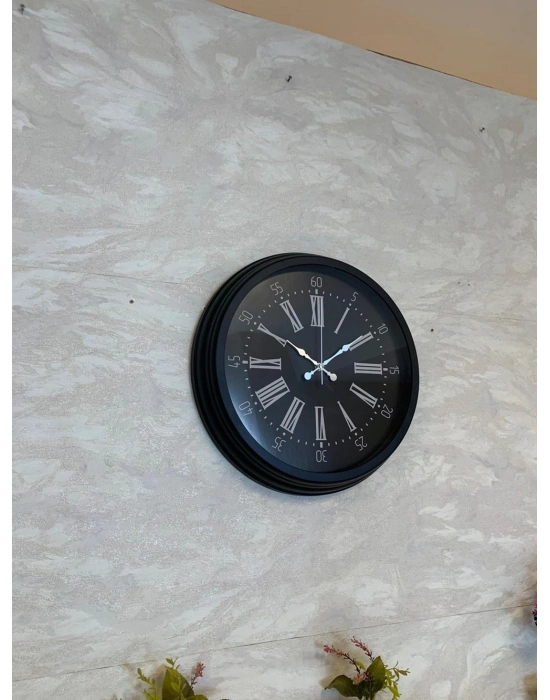 ® Black Noble 40 Cm Metal Modern Duvar Saati