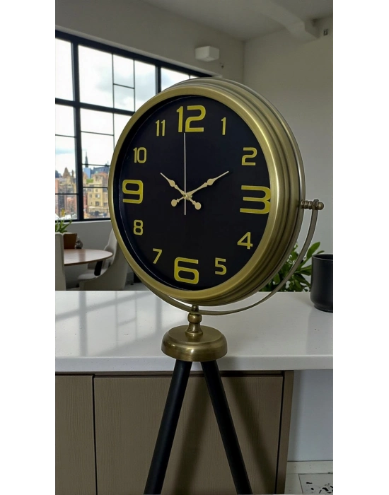 ® Black Noble Eskitme Tripod Ayaklı Saat