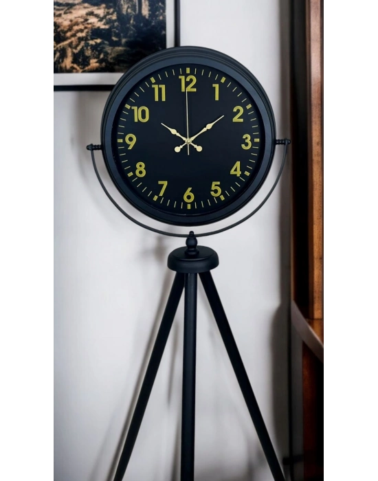 ® Black Prime Gold Rakamlı Tripod Ayaklı Saat