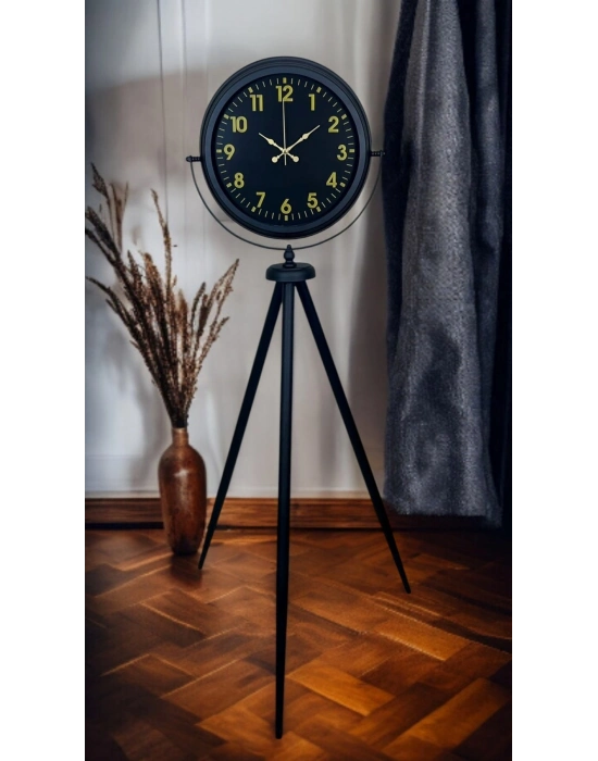 ® Black Prime Gold Rakamlı Tripod Ayaklı Saat