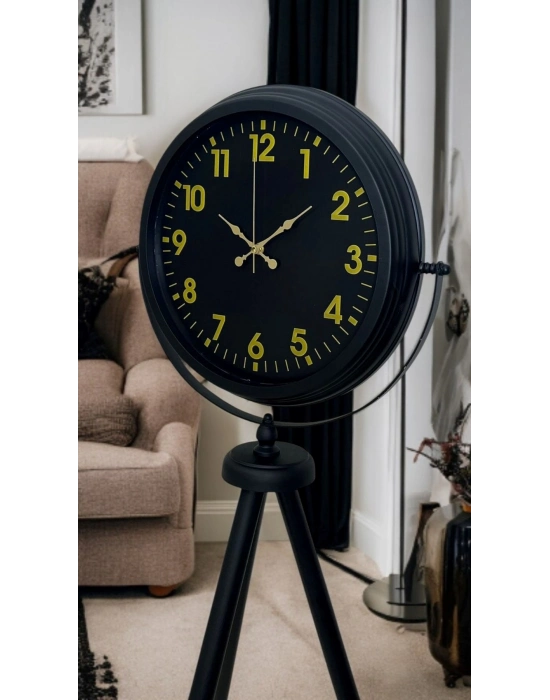 ® Black Prime Gold Rakamlı Tripod Ayaklı Saat