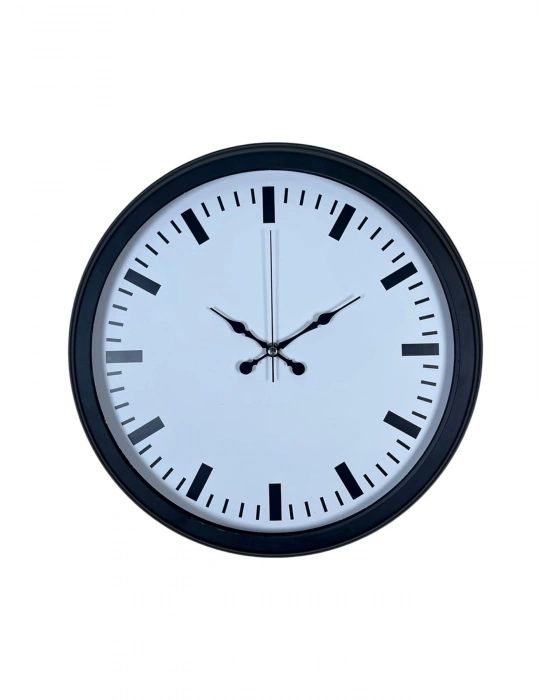 ® Black & White Baseline 40 Cm Metal Duvar Saati