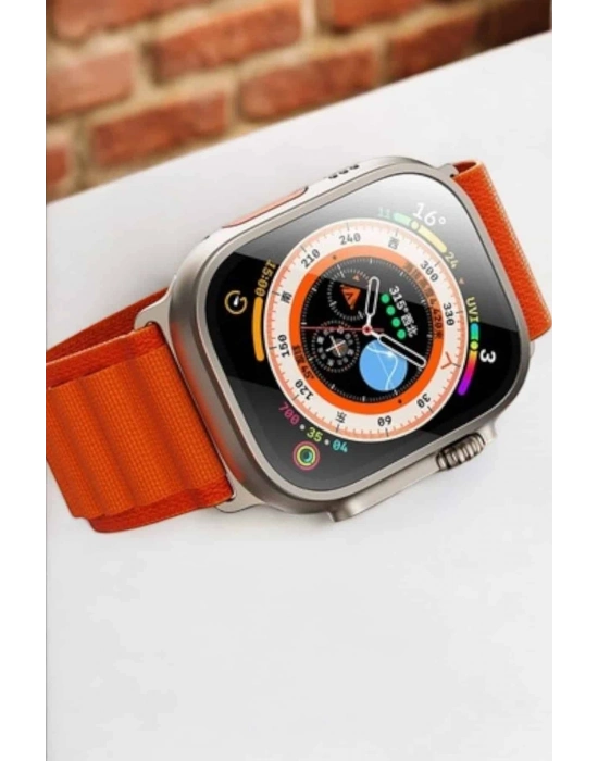 Bluetooth Bağlantılı 49MM Dokunmatik Akıllı Saat Sağlık ve Spor Takip Özellikli