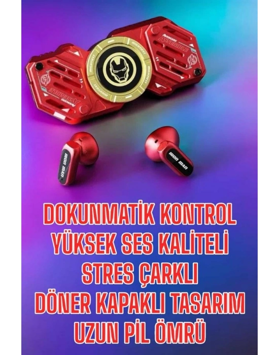 Bluetooth Kulaklık Stres Çarklı Döndürülebilir Uzun Şarj Süreli  Kulaklığı