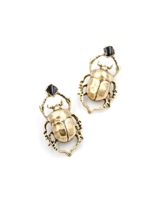 Böcek Küpe - Bronz