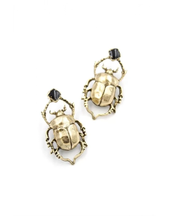 Böcek Küpe - Bronz