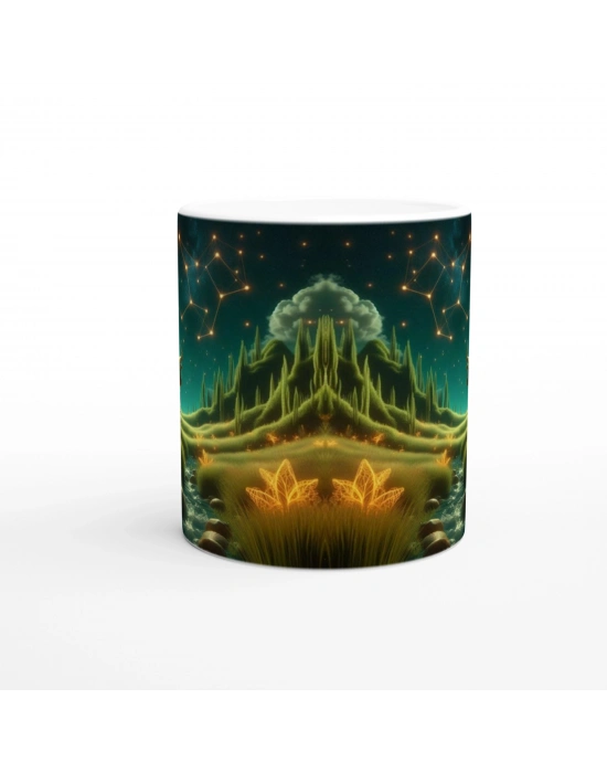 Boğa Burcu Baskılı Kahve Kupası - Astral Denizaltı Dünyası Vs2