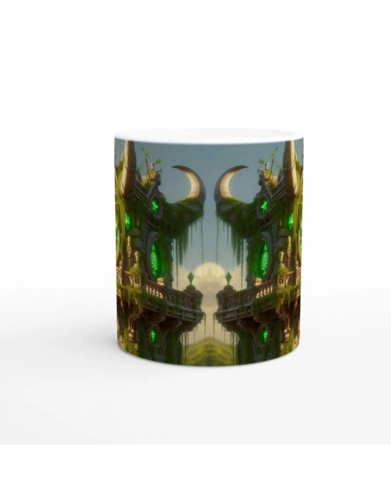 Boğa Burcu Baskılı Kahve Kupası - Burçlar Krallığı Şatosu Vs3