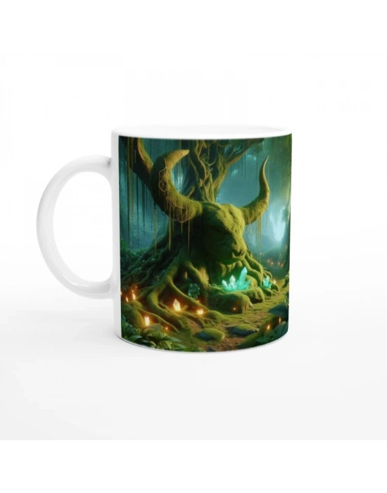 Boğa Burcu Baskılı Kahve Kupası - Elementsel Doğa Krallığı Temalı Vs2