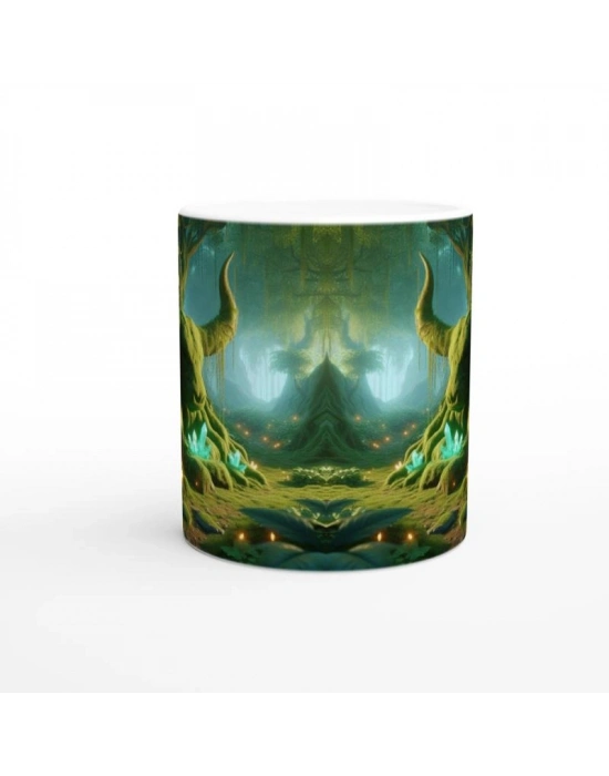 Boğa Burcu Baskılı Kahve Kupası - Elementsel Doğa Krallığı Temalı Vs2