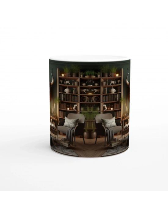 Boğa Burcu Baskılı Kahve Kupası - Zodyak Kütüpanesi Vs1