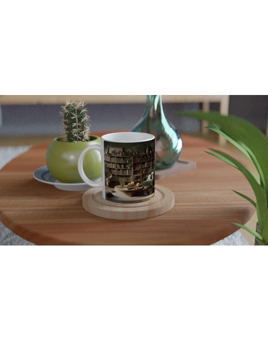 Boğa Burcu Baskılı Kahve Kupası - Zodyak Kütüpanesi Vs2