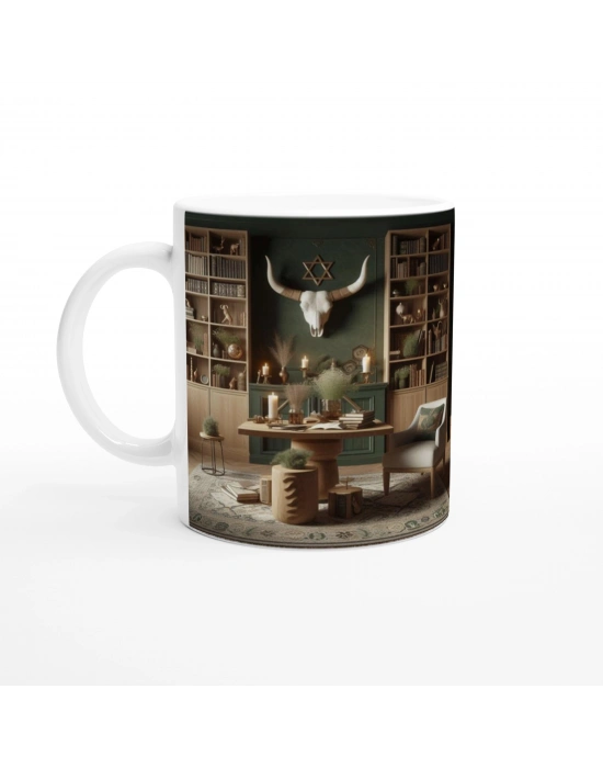 Boğa Burcu Baskılı Kahve Kupası - Zodyak Kütüpanesi Vs3