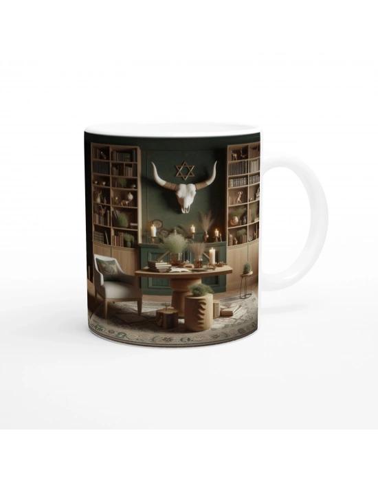 Boğa Burcu Baskılı Kahve Kupası - Zodyak Kütüpanesi Vs3