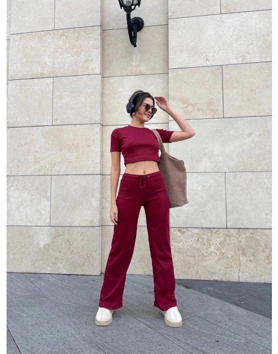 Bol paça pantolonlu alt üst takım