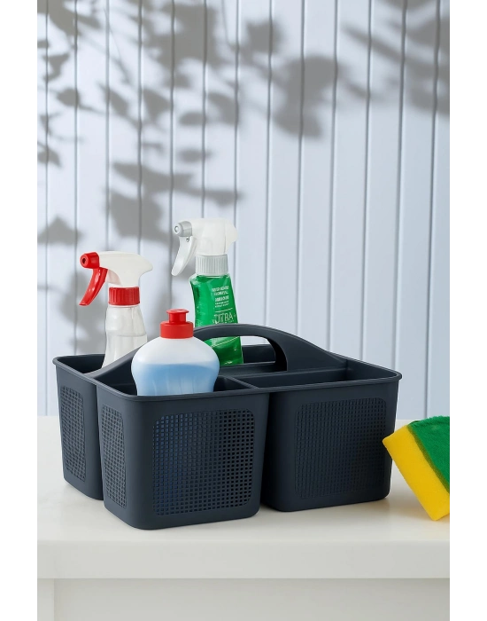 Bölmeli Deterjanlık Organizer Füme