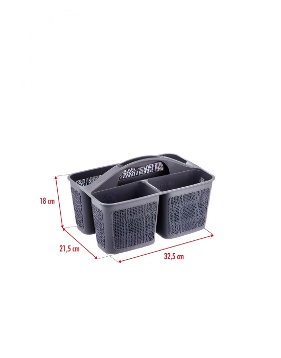 Bölmeli Deterjanlık Organizer Füme