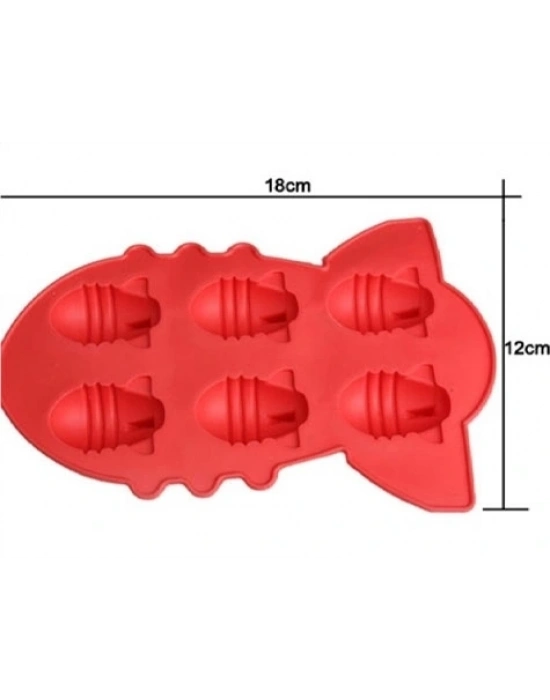 Bomba Şeklinde Silikon Buzluk