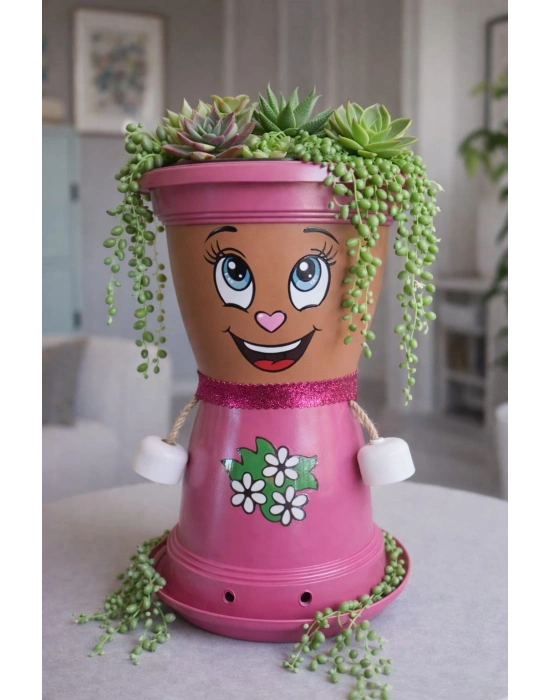 ® BONCUK HANIM VİLLA DEKORATİF SAKSI 1.7 Litre