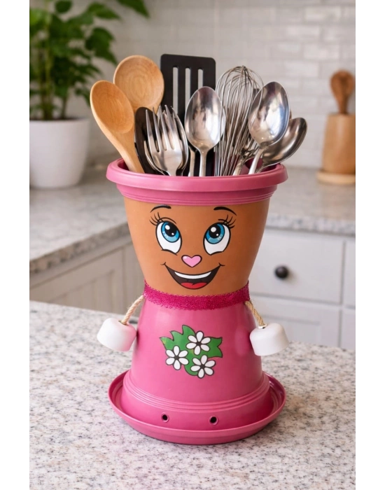 ® BONCUK HANIM VİLLA DEKORATİF SAKSI 1.7 Litre