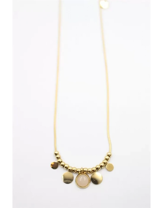 Boncuk Kolye - Altın